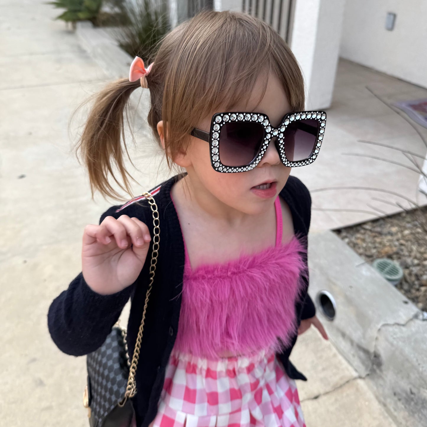 Little Girl Purse with Sunglasses & Gift Box | Toddler Purse for 3 4 5 6 7 8 Year Old