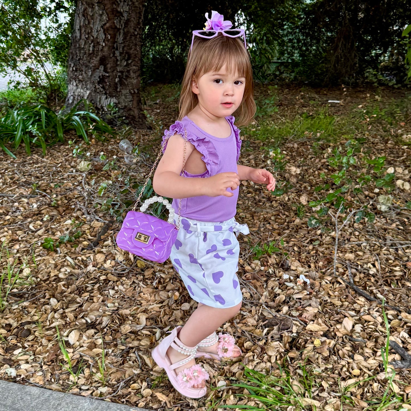 Toddler Purse For 1 2 3 Year Old with Sunglasses & Gift Box | Little Girl Purse Handbag Kids Shoulder Bag Baby Purse For Toddlers 1-3