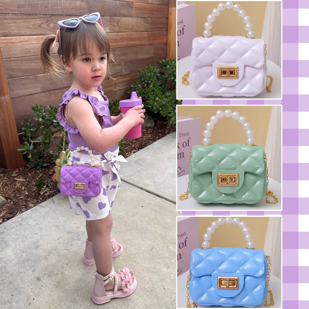 Toddler Purse For 1 2 3 Year Old with Sunglasses & Gift Box | Little Girl Purse Handbag Kids Shoulder Bag Baby Purse For Toddlers 1-3