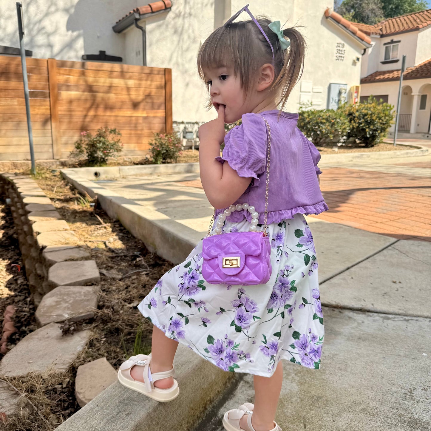 Toddler Purse For 1 2 3 Year Old with Sunglasses & Gift Box | Little Girl Purse Handbag Kids Shoulder Bag Baby Purse For Toddlers 1-3