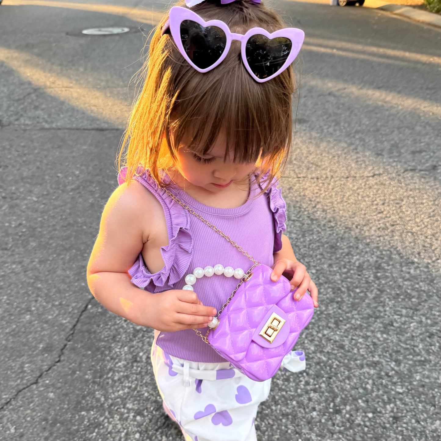 Toddler Purse For 1 2 3 Year Old with Sunglasses & Gift Box | Little Girl Purse Handbag Kids Shoulder Bag Baby Purse For Toddlers 1-3