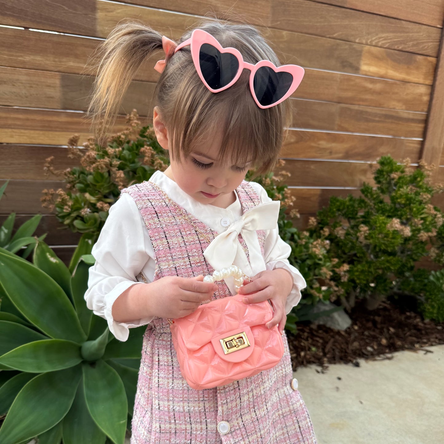 Toddler Purse For 1 2 3 Year Old with Sunglasses & Gift Box | Little Girl Purse Handbag Kids Shoulder Bag Baby Purse For Toddlers 1-3
