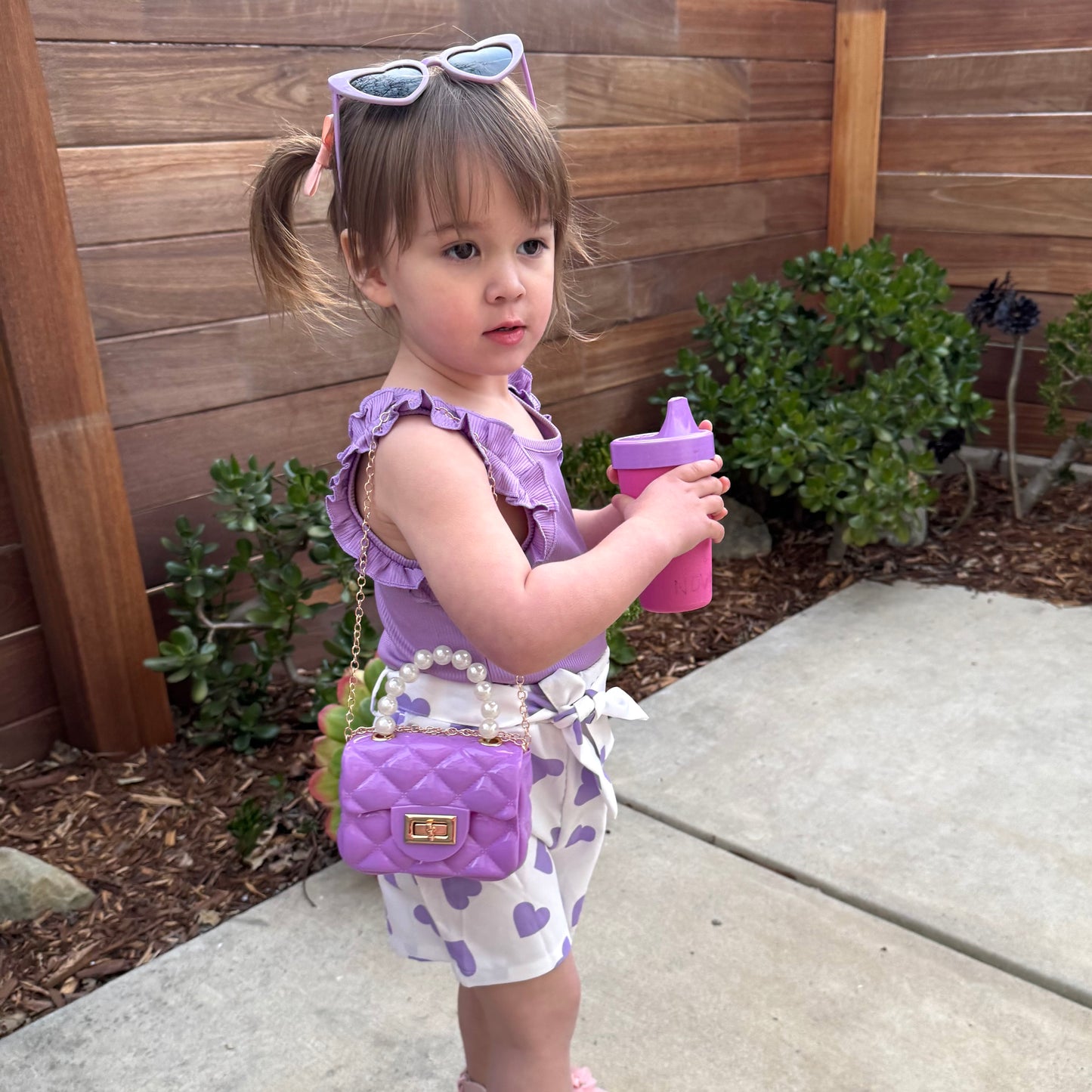 Toddler Purse For 1 2 3 Year Old with Sunglasses & Gift Box | Little Girl Purse Handbag Kids Shoulder Bag Baby Purse For Toddlers 1-3