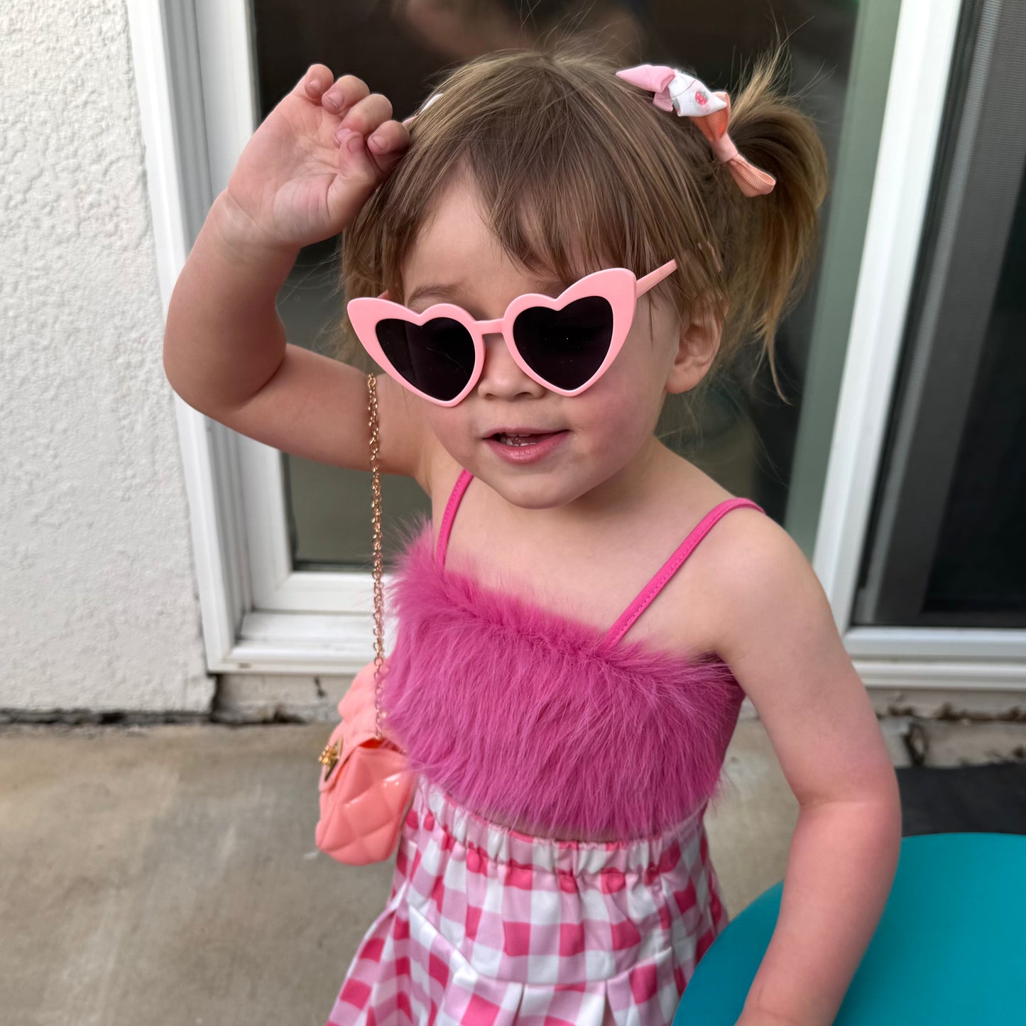 Toddler Purse For 1 2 3 Year Old with Sunglasses & Gift Box | Little Girl Purse Handbag Kids Shoulder Bag Baby Purse For Toddlers 1-3