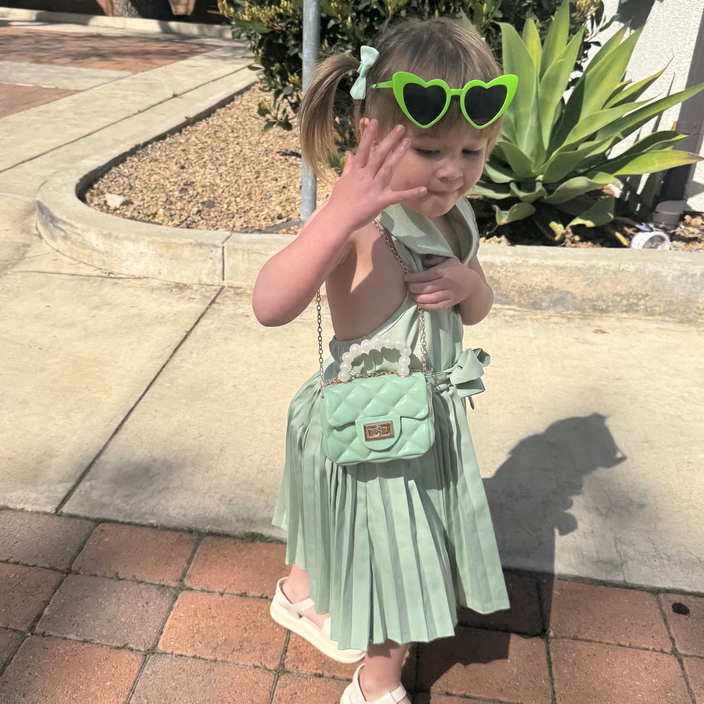 Toddler Purse For 1 2 3 Year Old with Sunglasses & Gift Box | Little Girl Purse Handbag Kids Shoulder Bag Baby Purse For Toddlers 1-3