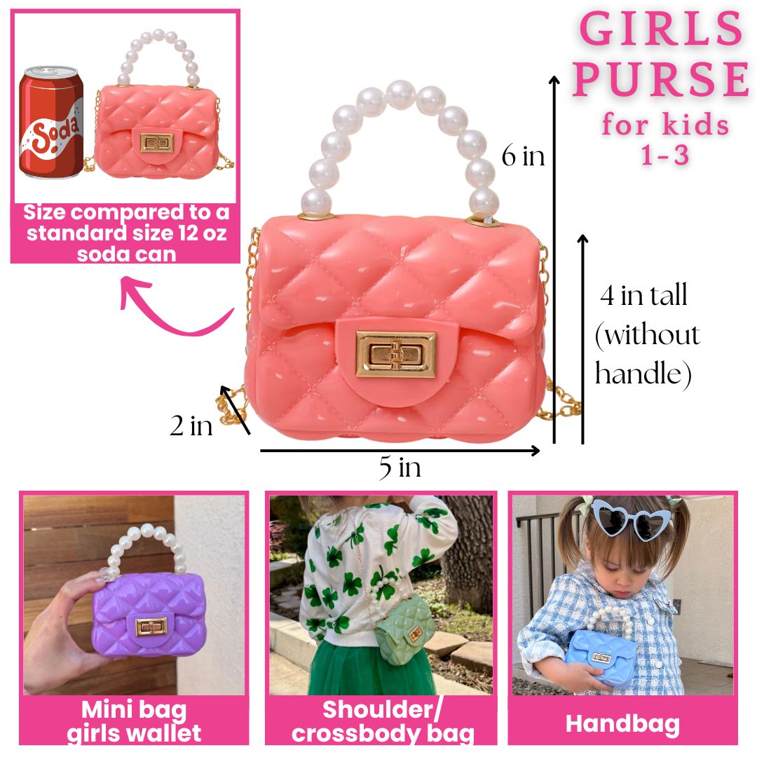 Toddler Purse For 1 2 3 Year Old with Sunglasses & Gift Box | Little Girl Purse Handbag Kids Shoulder Bag Baby Purse For Toddlers 1-3