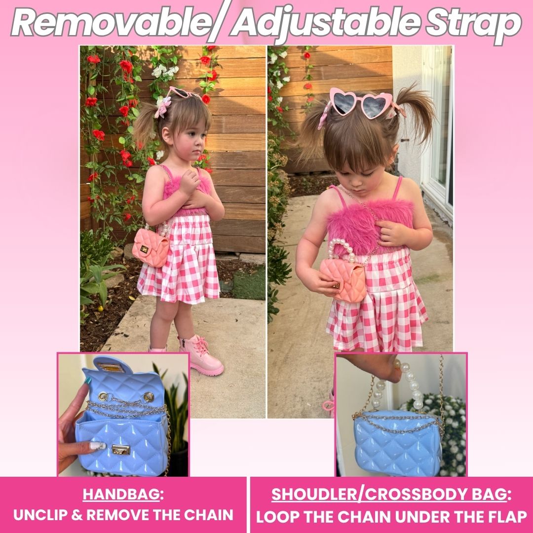 Toddler Purse For 1 2 3 Year Old with Sunglasses & Gift Box | Little Girl Purse Handbag Kids Shoulder Bag Baby Purse For Toddlers 1-3
