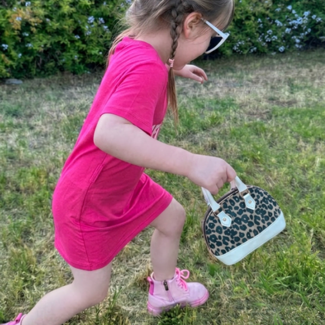 Leopard Print Toddler Purse & Sunglasses Gift Set | Mini Handbag & Baby Purse for Little Girls Ages 1-3