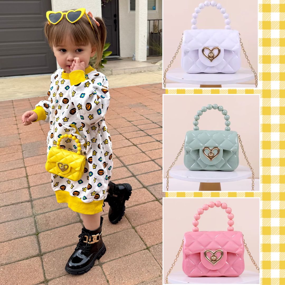 Heart purse Yellow