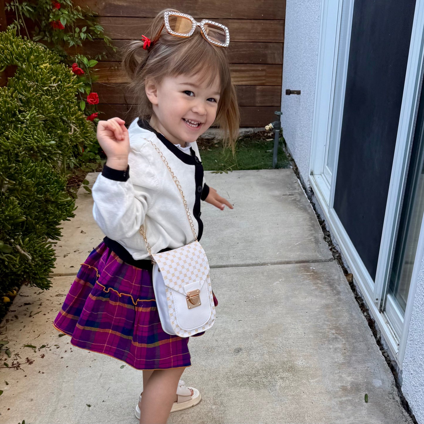 Little Girl Purse with Sunglasses & Gift Box | Toddler Purse for 3 4 5 6 7 8 Year Old