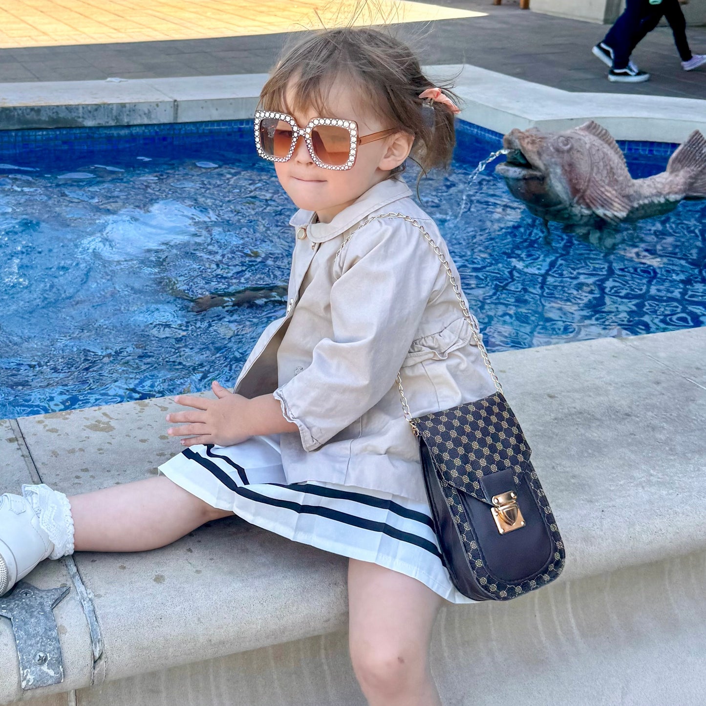 Little Girl Purse with Sunglasses & Gift Box | Toddler Purse for 3 4 5 6 7 8 Year Old