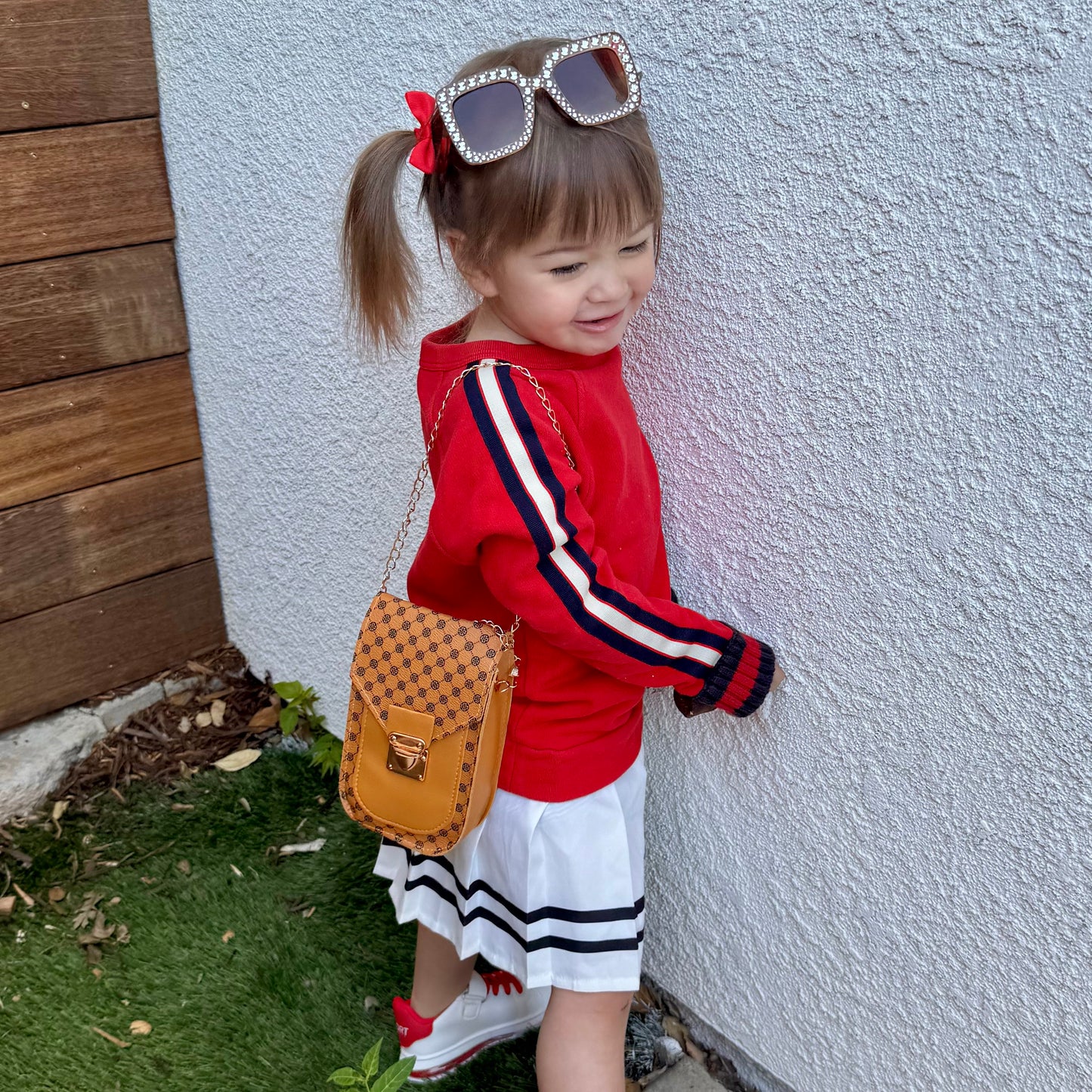 Little Girl Purse with Sunglasses & Gift Box | Toddler Purse for 3 4 5 6 7 8 Year Old