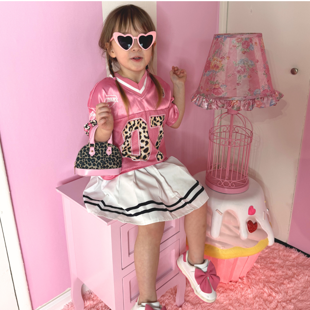 Leopard Print Toddler Purse & Sunglasses Gift Set | Mini Handbag & Baby Purse for Little Girls Ages 1-3