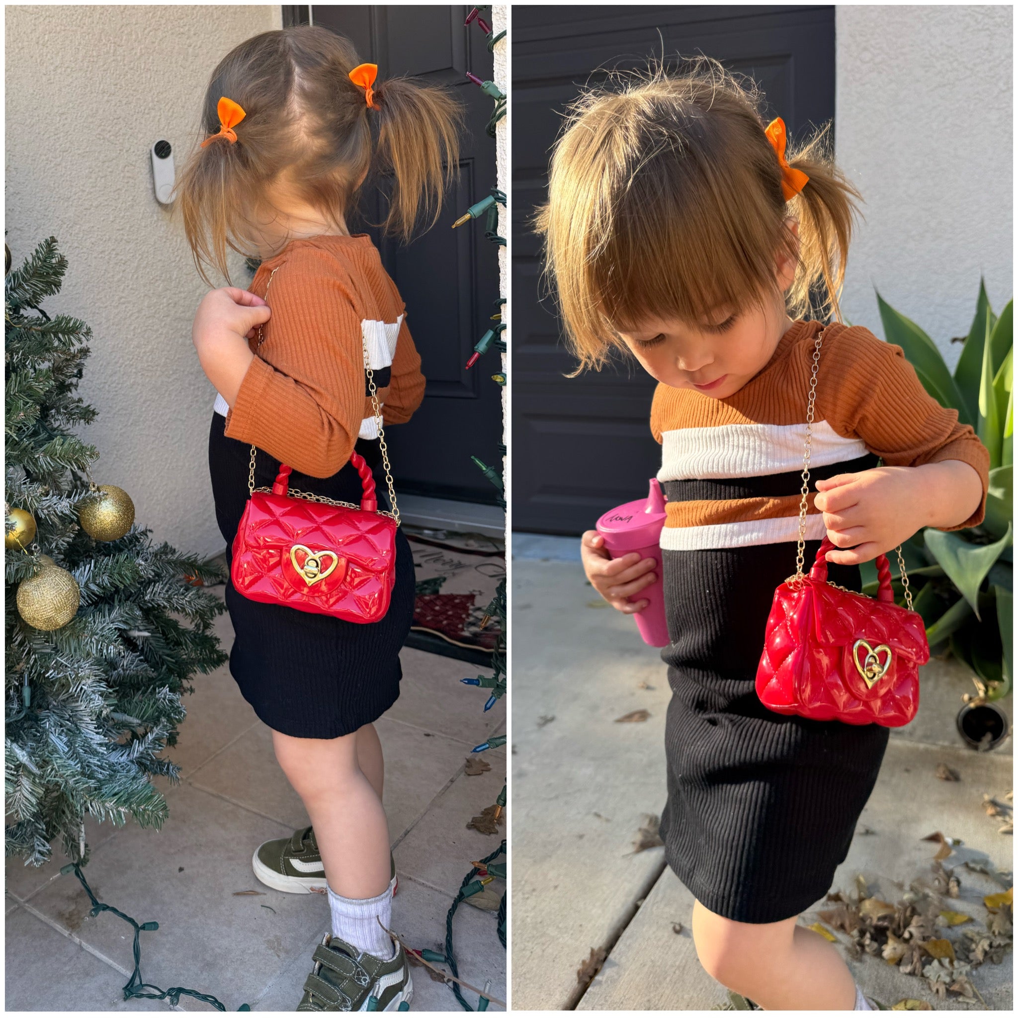 Heart purse Yellow