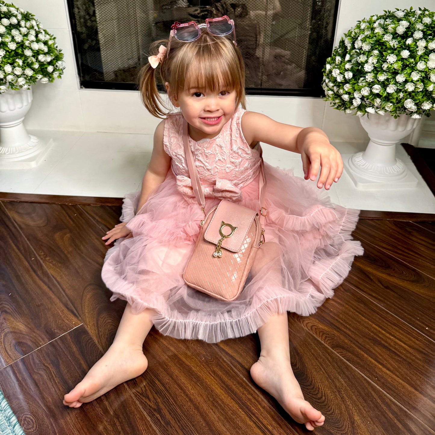 Cat Purse For Girls 4-6 with Cat Shaped Sunglasses & Gift Box | Little Girl Purse | Girls Crossbody Bag | Kids Purse For 3 4 5 6 7 8 Year Old
