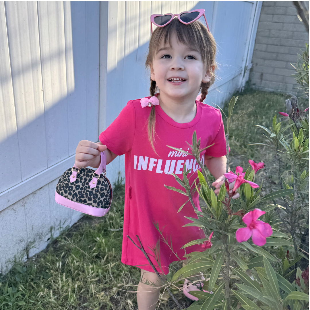 Leopard Print Toddler Purse & Sunglasses Gift Set | Mini Handbag & Baby Purse for Little Girls Ages 1-3