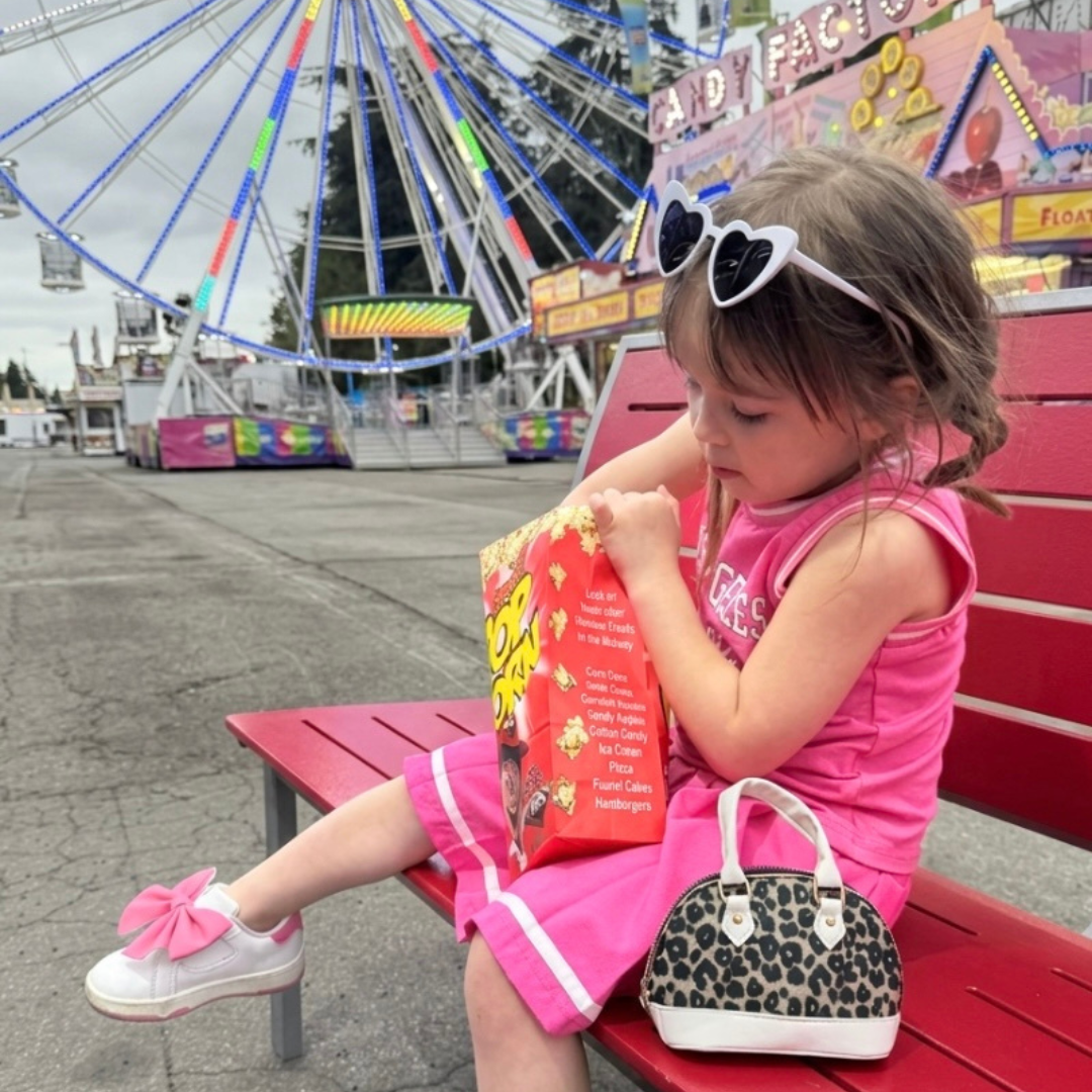Leopard Print Toddler Purse & Sunglasses Gift Set | Mini Handbag & Baby Purse for Little Girls Ages 1-3