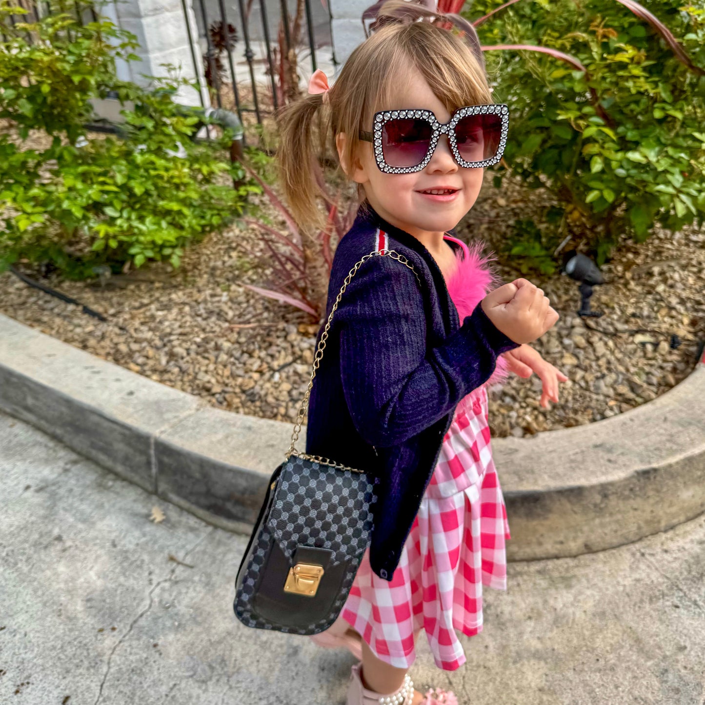 Little Girl Purse with Sunglasses & Gift Box | Toddler Purse for 3 4 5 6 7 8 Year Old