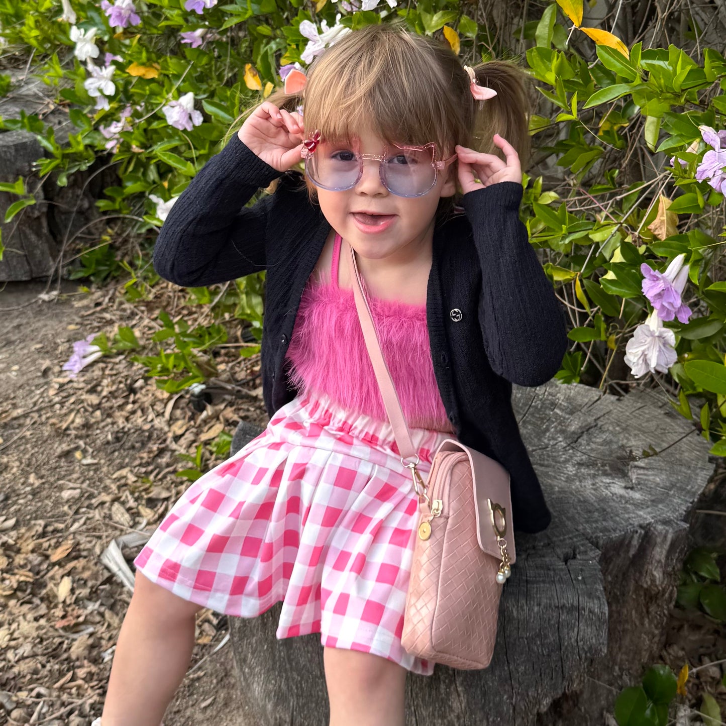 Cat Purse For Girls 4-6 with Cat Shaped Sunglasses & Gift Box | Little Girl Purse | Girls Crossbody Bag | Kids Purse For 3 4 5 6 7 8 Year Old