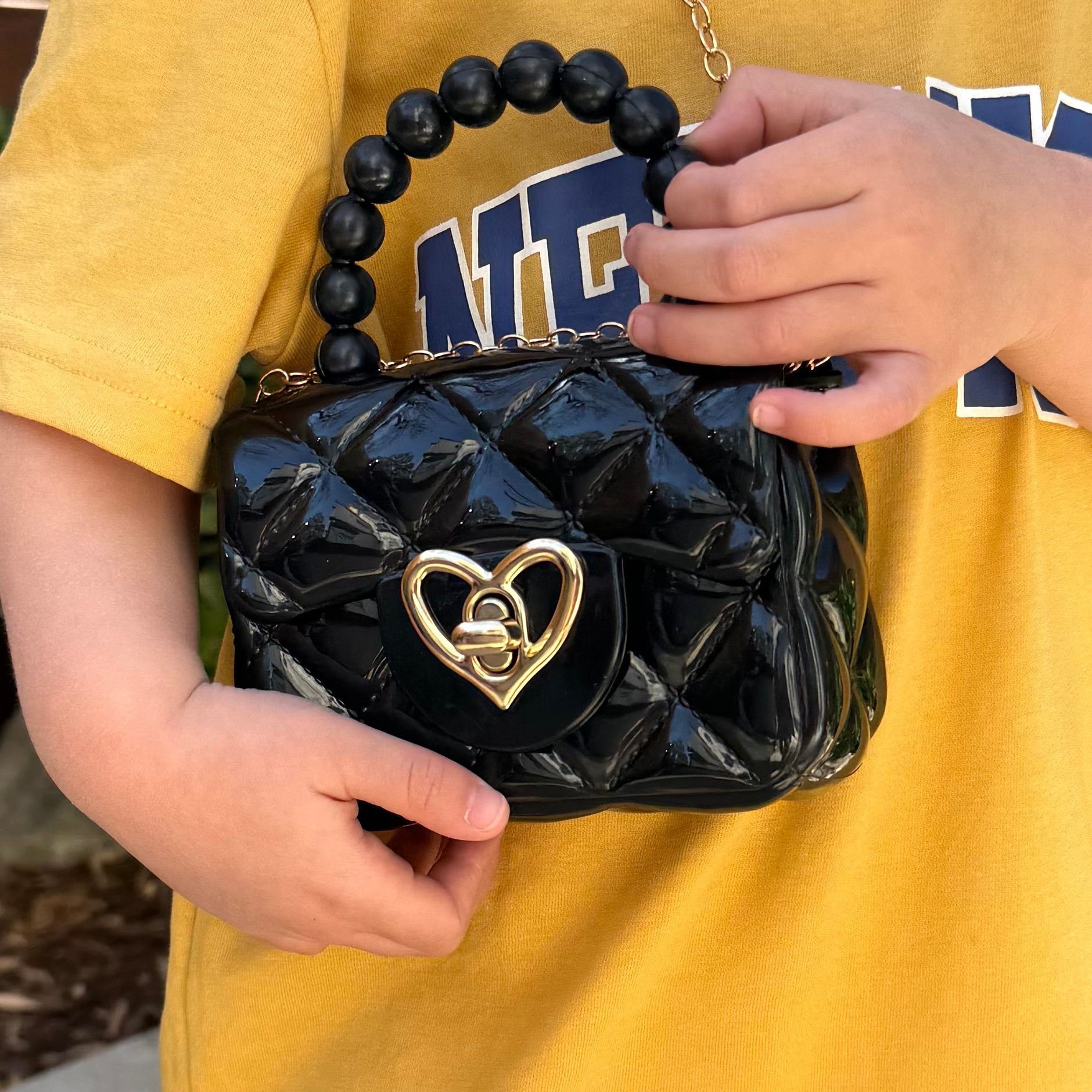 Heart purse Yellow