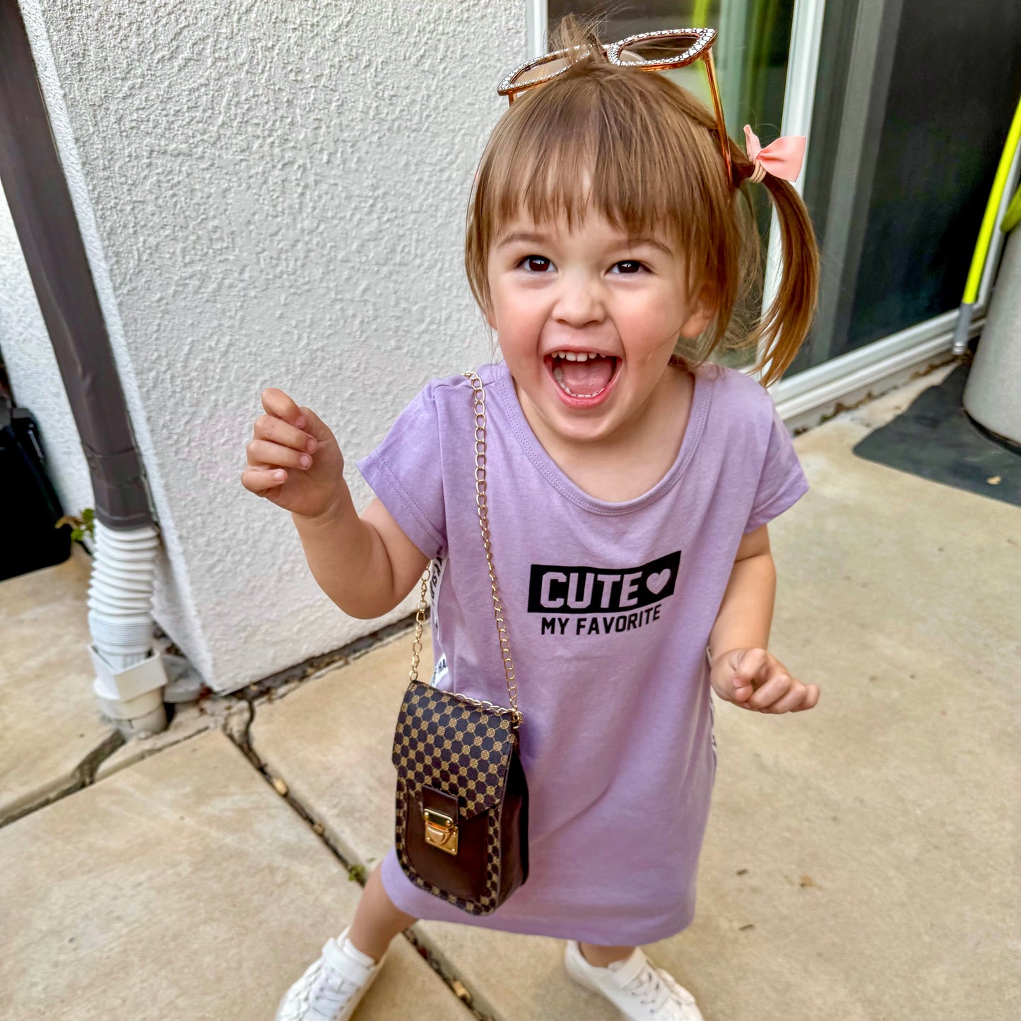 Little Girl Purse with Sunglasses & Gift Box | Toddler Purse for 3 4 5 6 7 8 Year Old