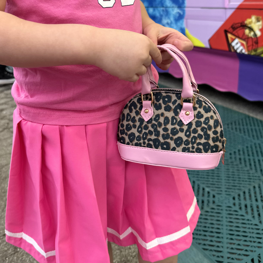 Leopard Print Toddler Purse & Sunglasses Gift Set | Mini Handbag & Baby Purse for Little Girls Ages 1-3
