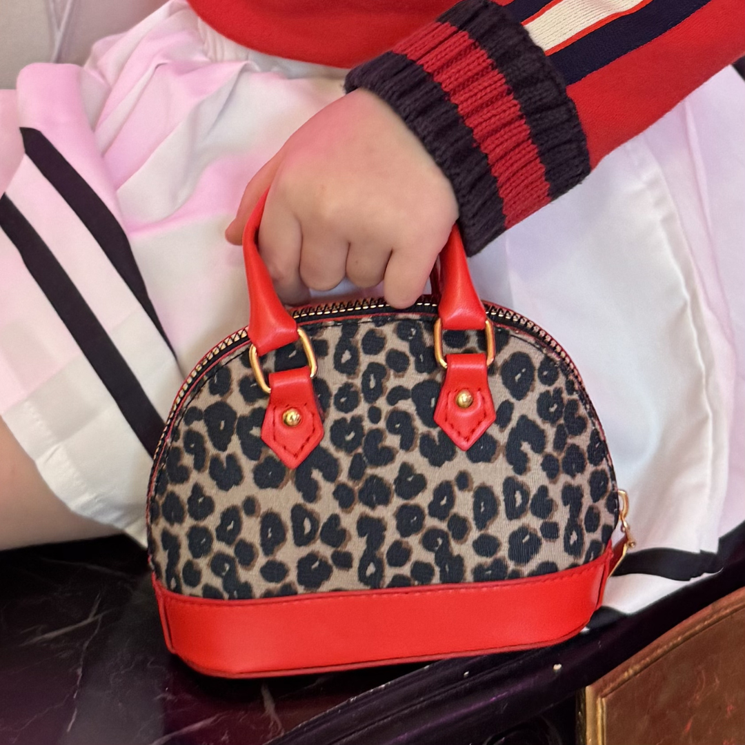 Leopard Print Toddler Purse & Sunglasses Gift Set | Mini Handbag & Baby Purse for Little Girls Ages 1-3