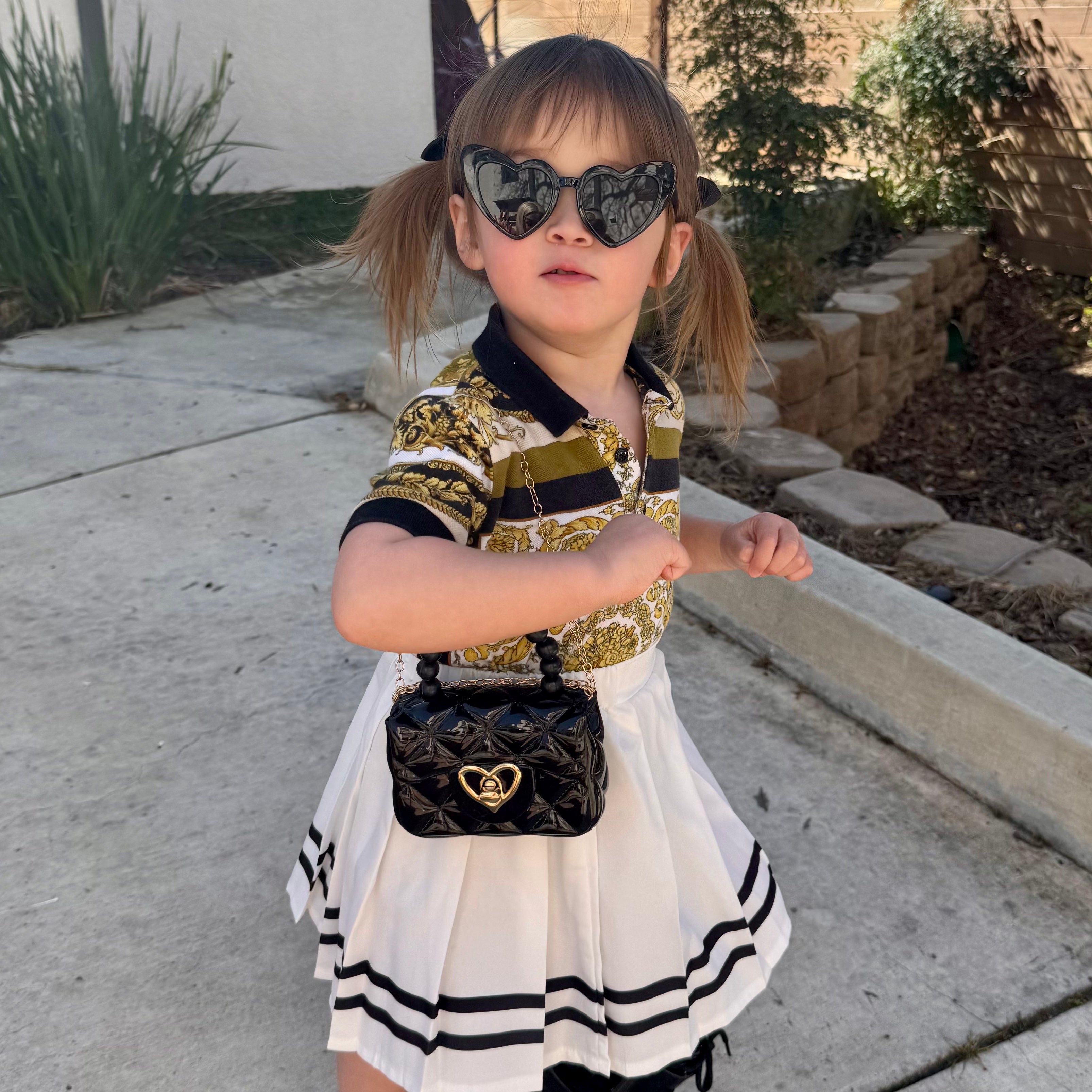Heart purse Yellow