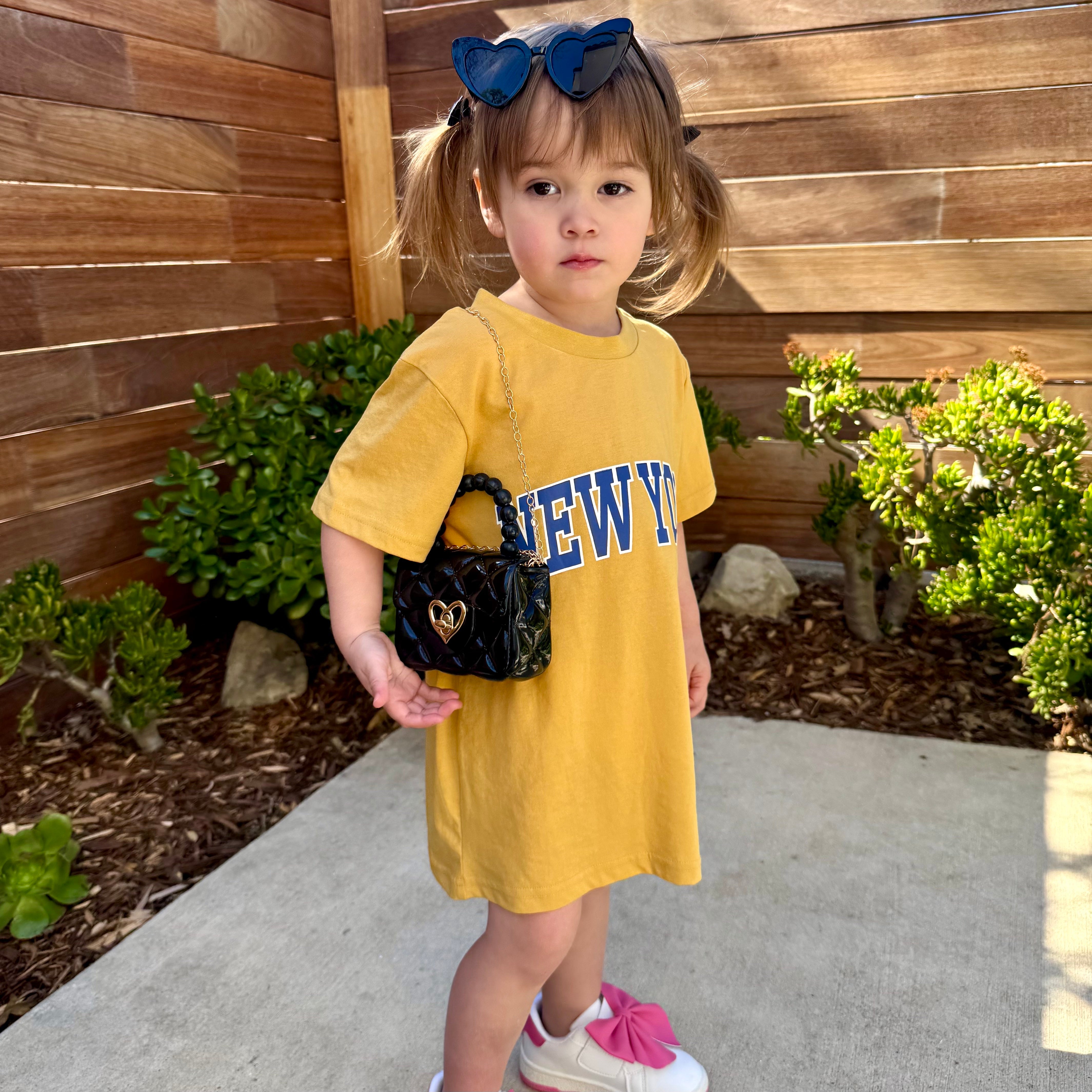 Heart purse Yellow