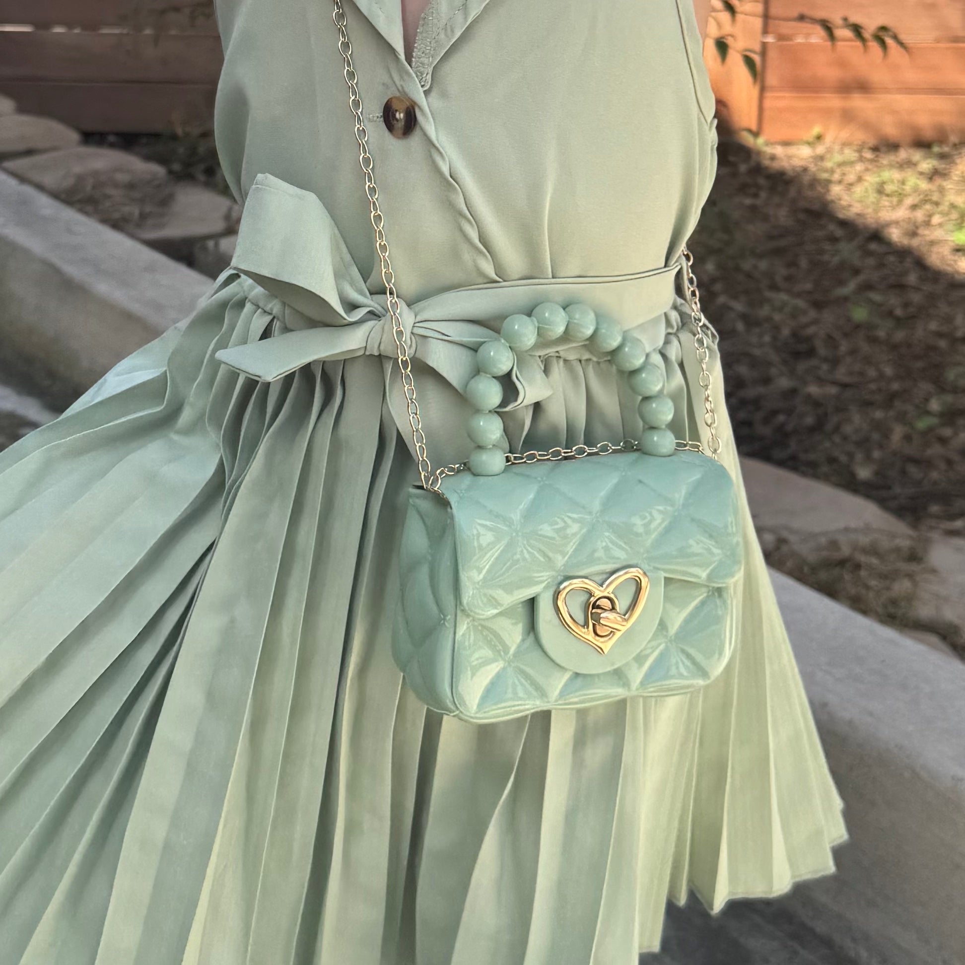 Heart purse Yellow