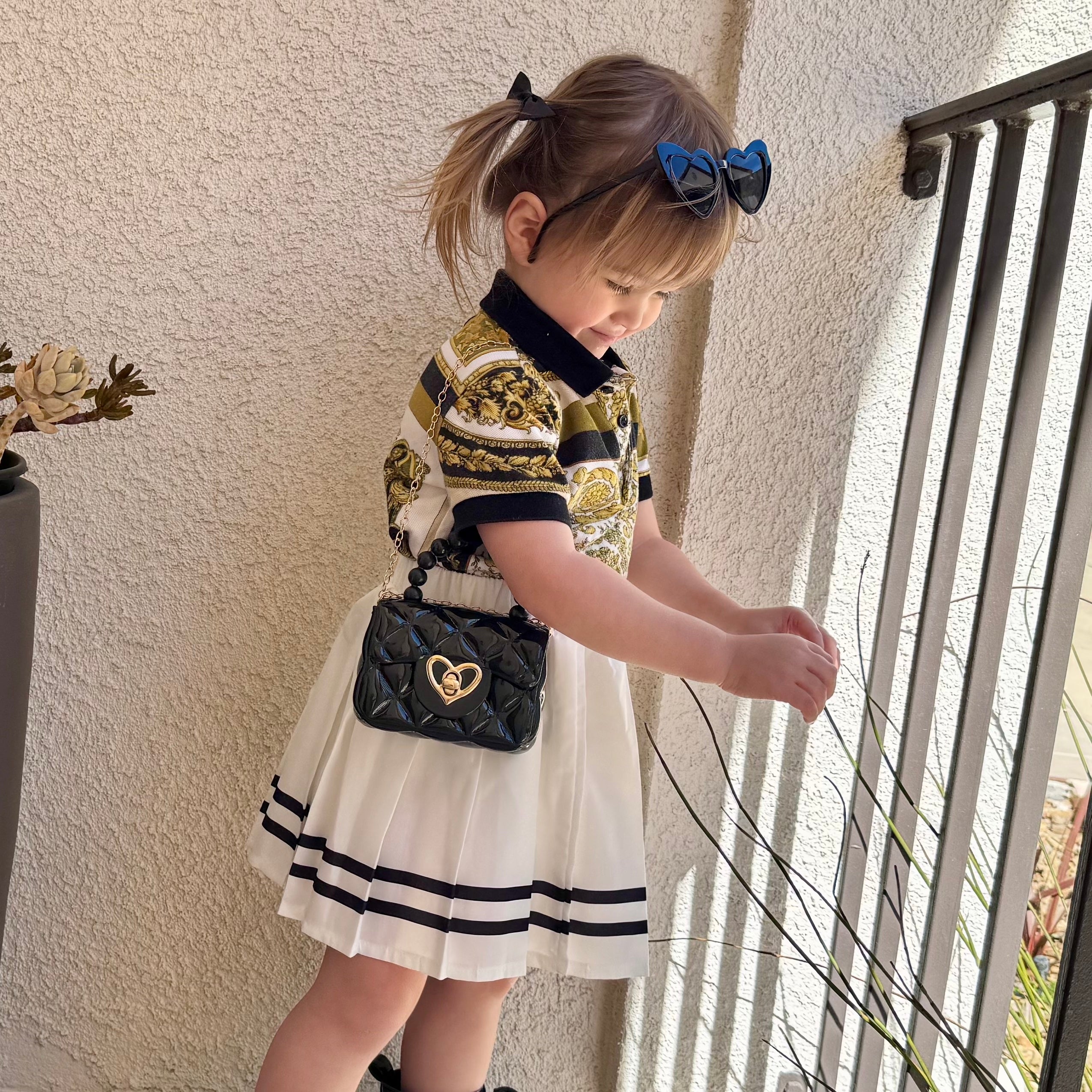 Heart purse Yellow