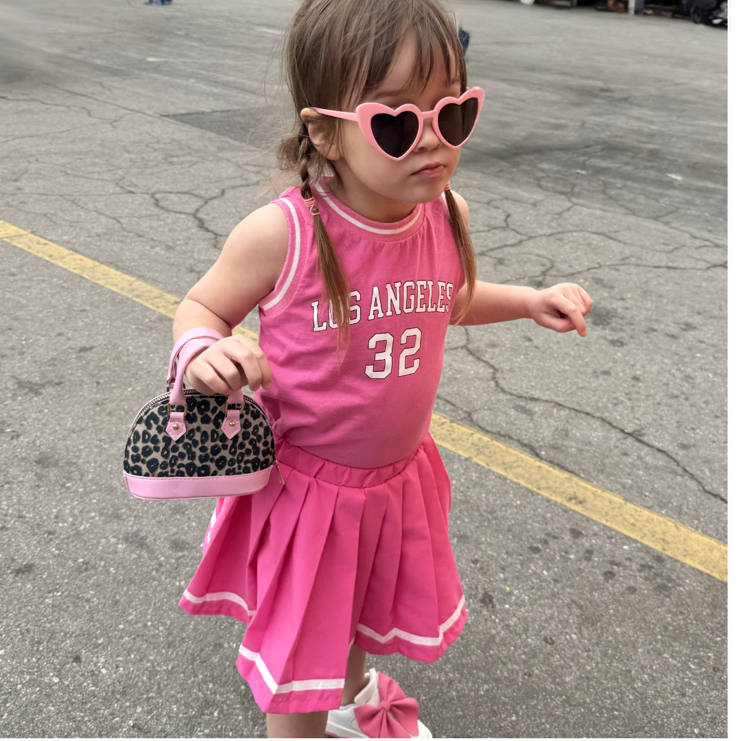 Leopard Print Toddler Purse & Sunglasses Gift Set | Mini Handbag & Baby Purse for Little Girls Ages 1-3