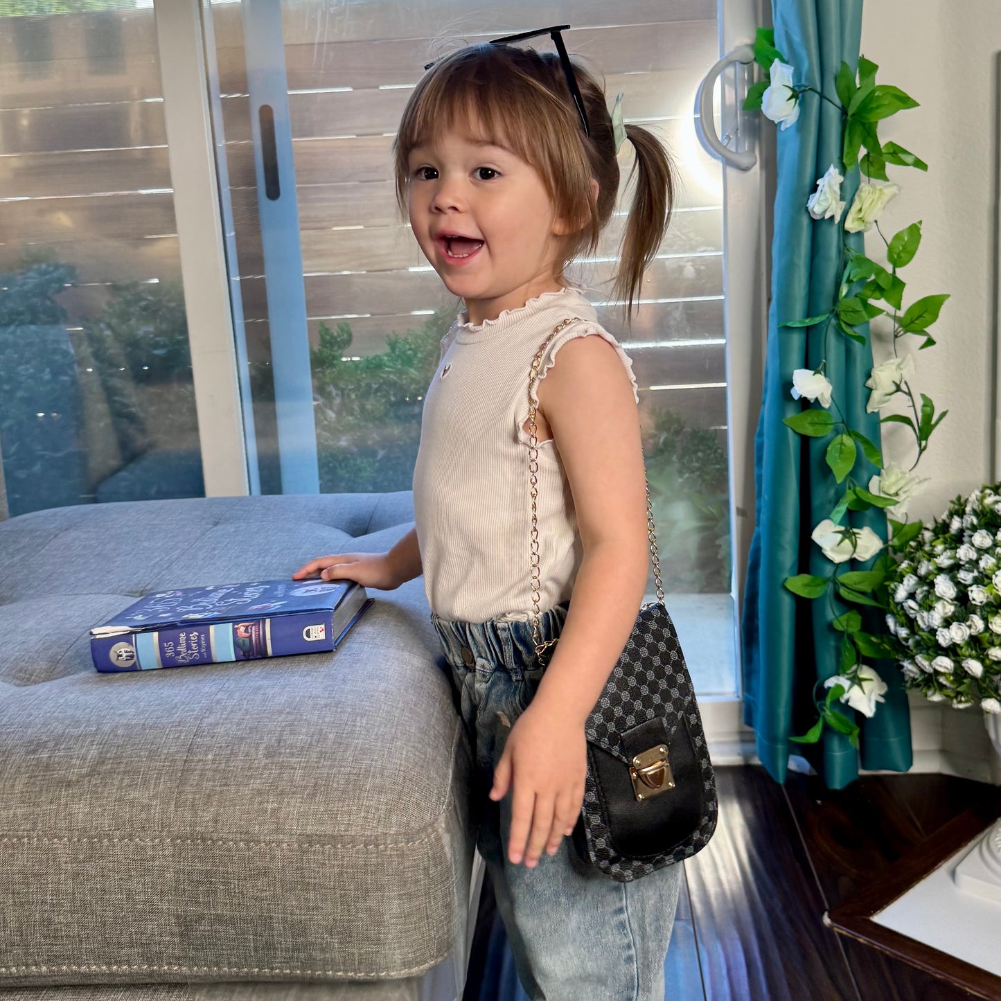 Little Girl Purse with Sunglasses & Gift Box | Toddler Purse for 3 4 5 6 7 8 Year Old