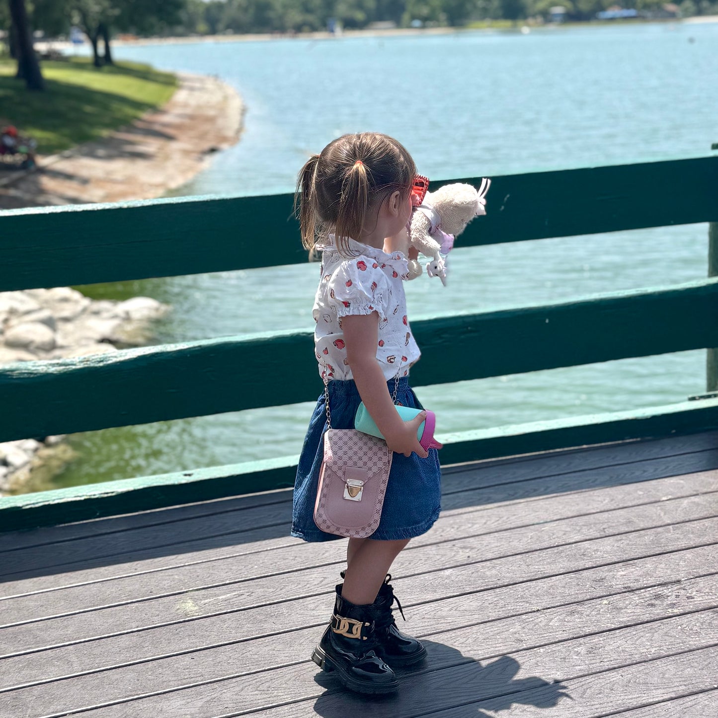 Little Girl Purse with Sunglasses & Gift Box | Toddler Purse for 3 4 5 6 7 8 Year Old