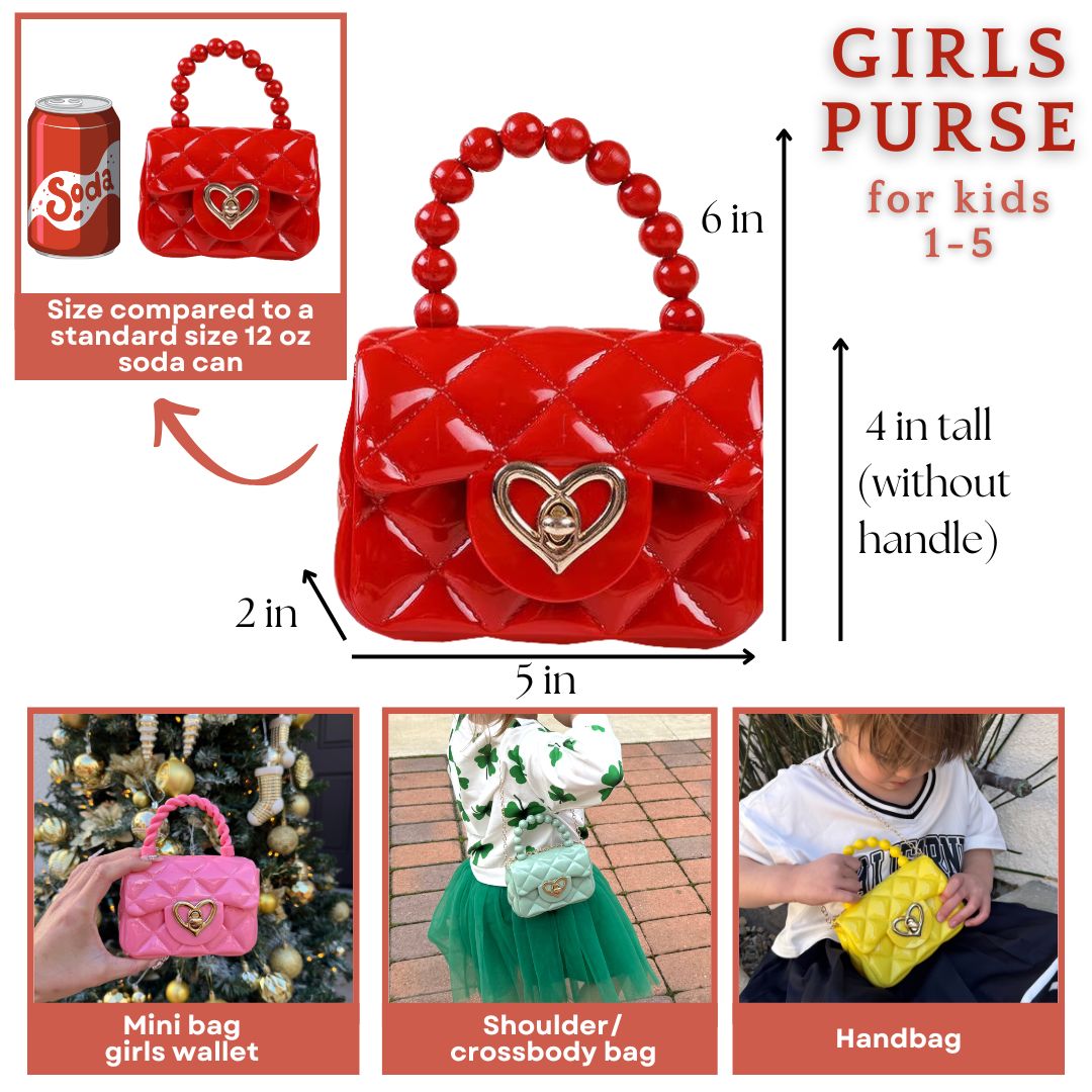 Toddler Purse & Sunglasses with Gift Box | Baby Purse Toddler Handbag Toddler Shoulder Bag Little Girl Purse Mini Purse For Kids For 1 2 3 Year Old