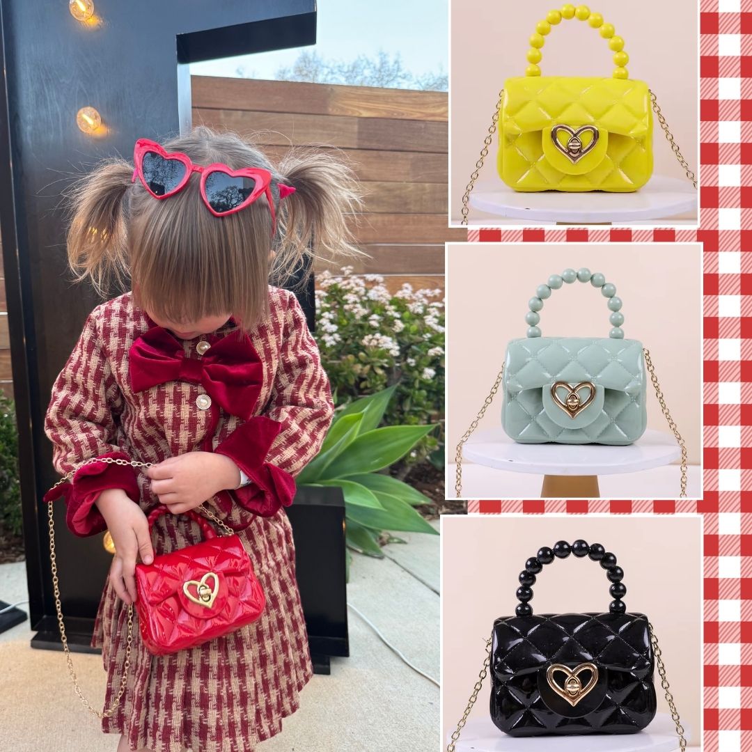 Heart purse Yellow