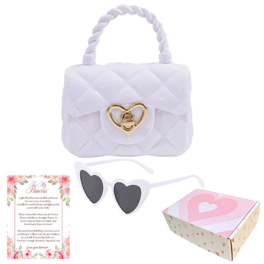 Toddler Purse & Sunglasses with Gift Box | Baby Purse Toddler Handbag Toddler Shoulder Bag Little Girl Purse Mini Purse For Kids For 1 2 3 Year Old