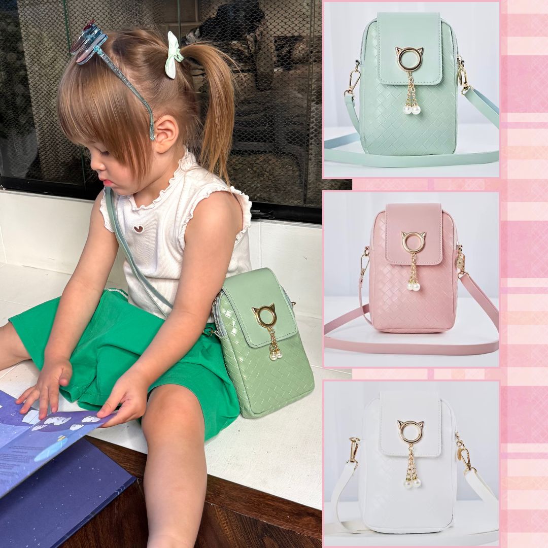 Cat Purse For Girls 4-6 with Cat Shaped Sunglasses & Gift Box | Little Girl Purse | Girls Crossbody Bag | Kids Purse For 3 4 5 6 7 8 Year Old