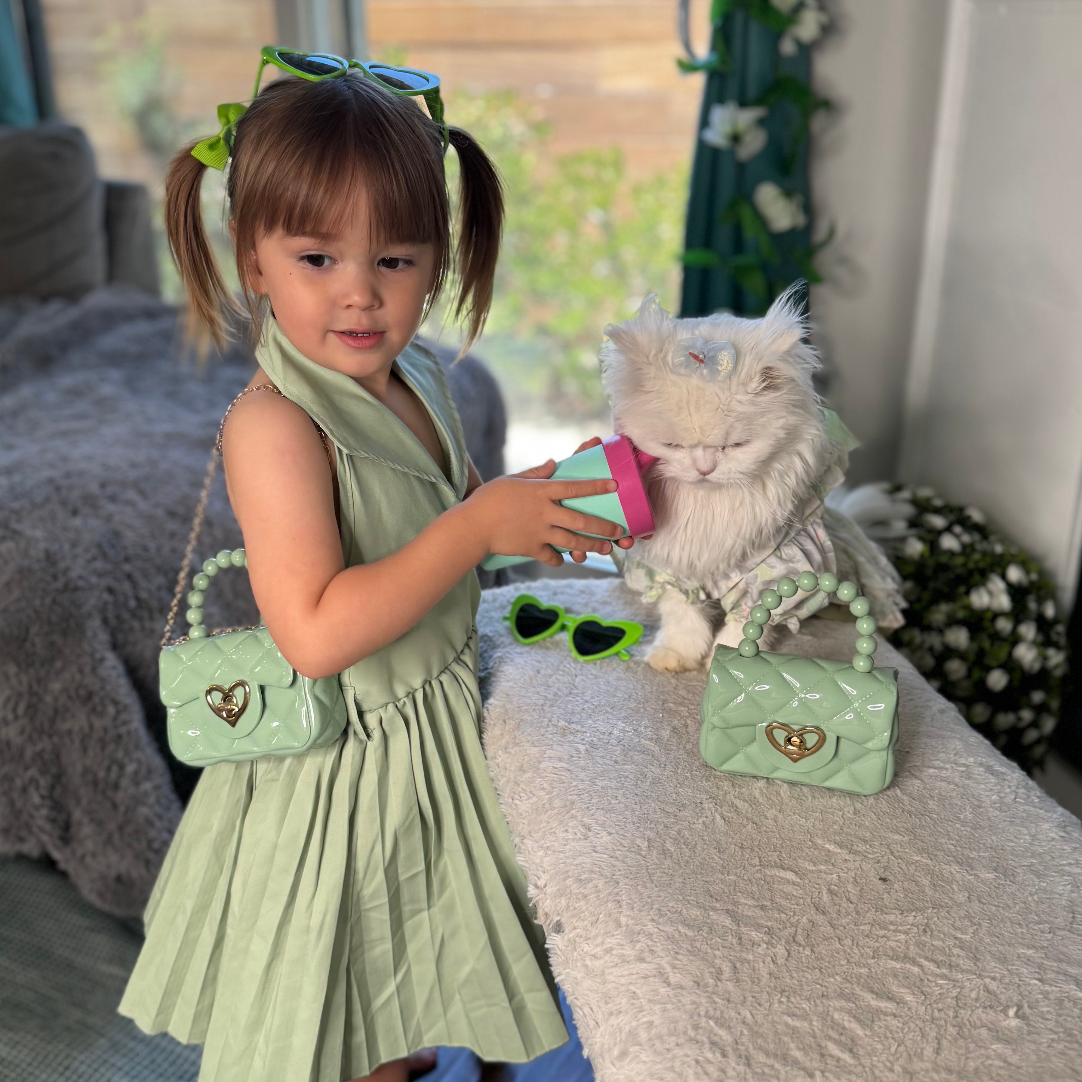 Sweetheart Toddler Purse (Ages 1-3) | Baby Purse For Little Girls & Sunglasses Gift Set