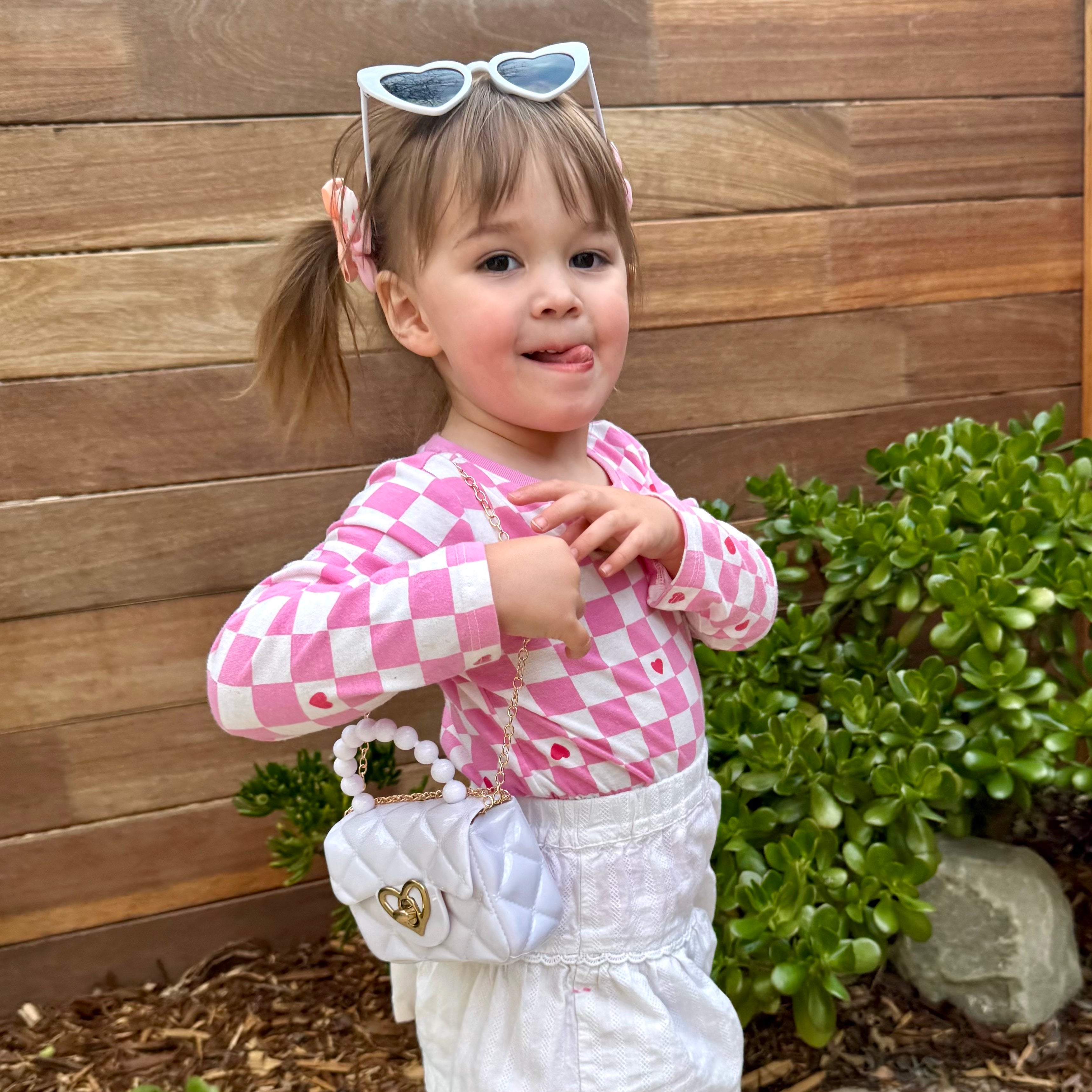 Toddler Purse For 1 2 3 Year Old with Sunglasses & Gift Box | Little Girl Purse Handbag Kids Shoulder Bag Baby Purse For Toddlers 1-3 