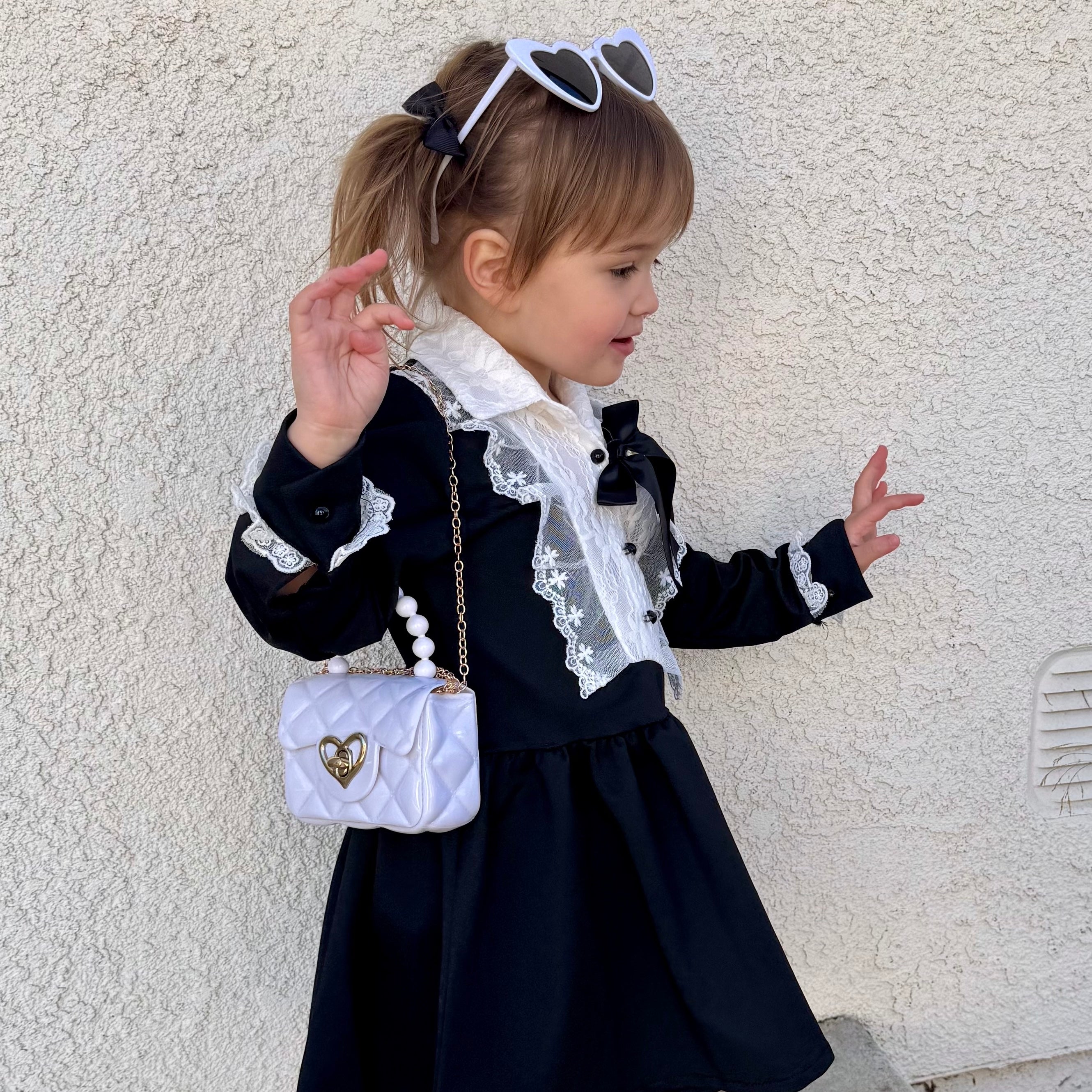 Toddler Purse For 1 2 3 Year Old with Sunglasses & Gift Box | Little Girl Purse Handbag Kids Shoulder Bag Baby Purse For Toddlers 1-3 