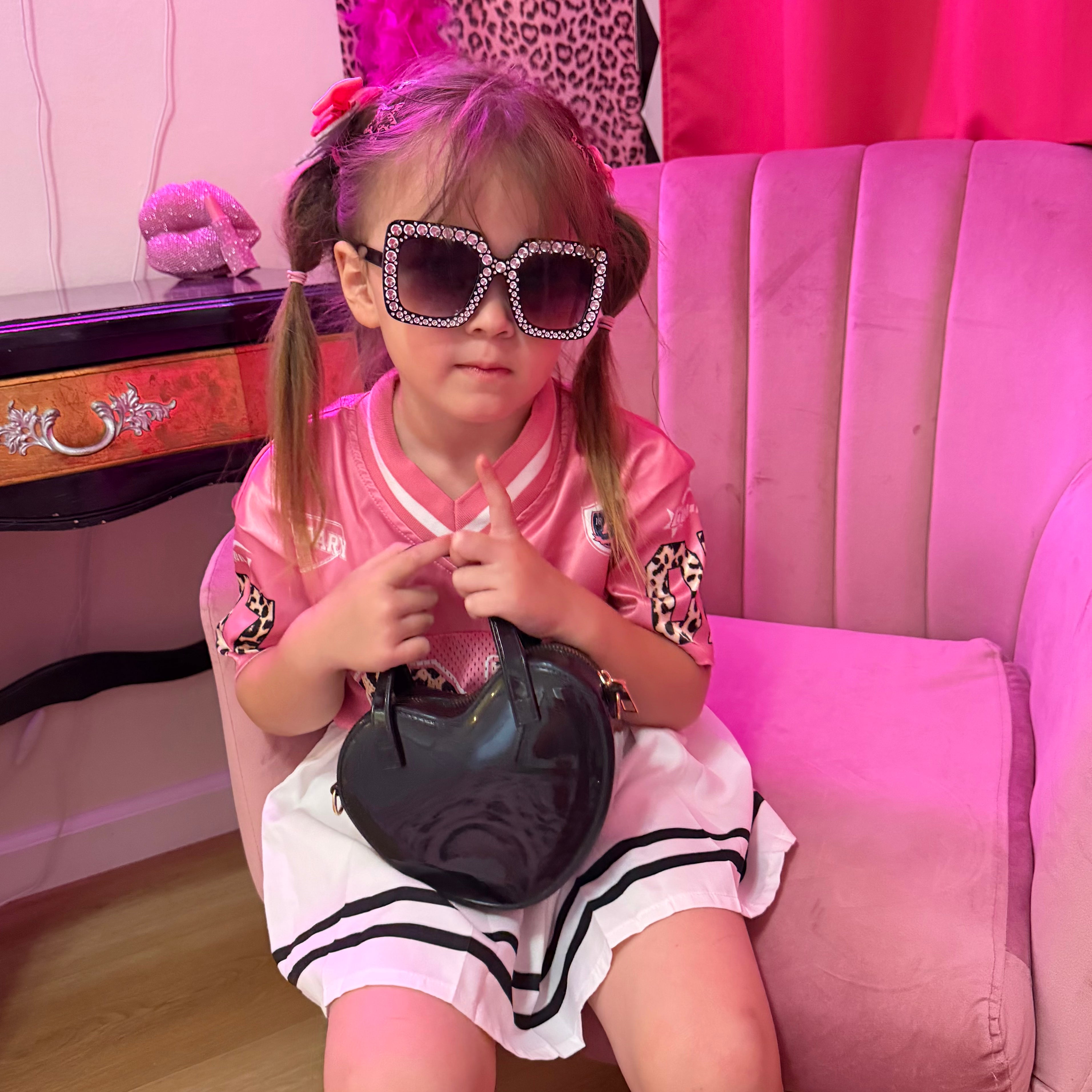 Heart Shaped Little Girl Purse & Sunglasses Gift Box | Mini Purse for Girls Ages 3–6 | Kids Purse Children Dress Up Purse