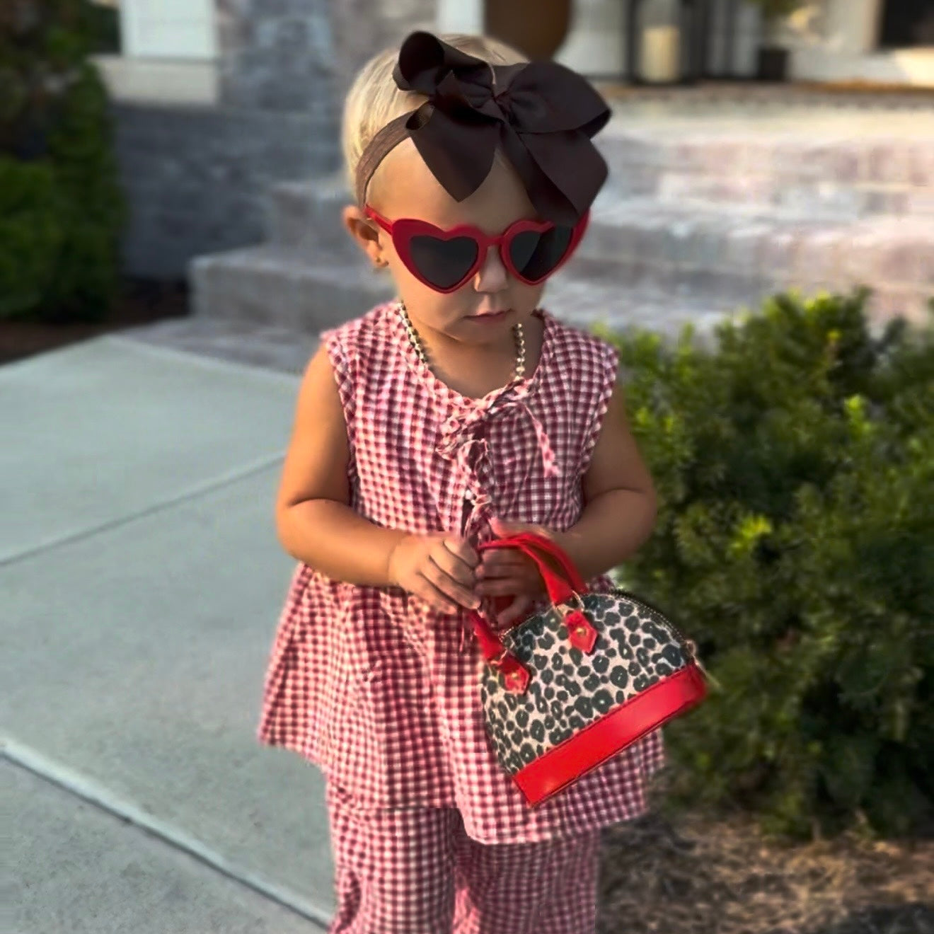 Leopard Print Toddler Purse & Sunglasses Gift Set | Mini Handbag & Baby Purse for Little Girls Ages 1-3