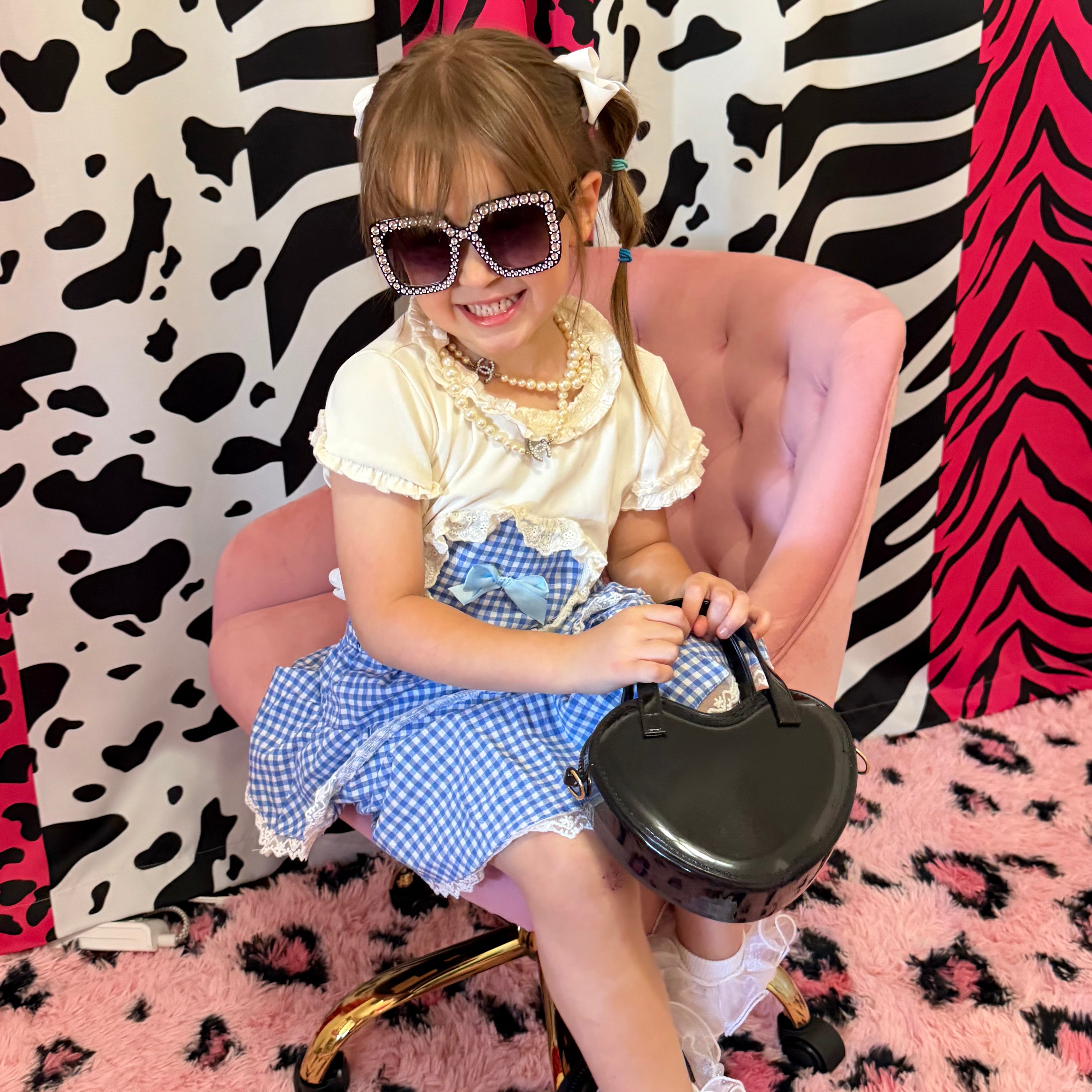 Heart Shaped Little Girl Purse & Sunglasses Gift Box | Mini Purse for Girls Ages 3–6 | Kids Purse Children Dress Up Purse
