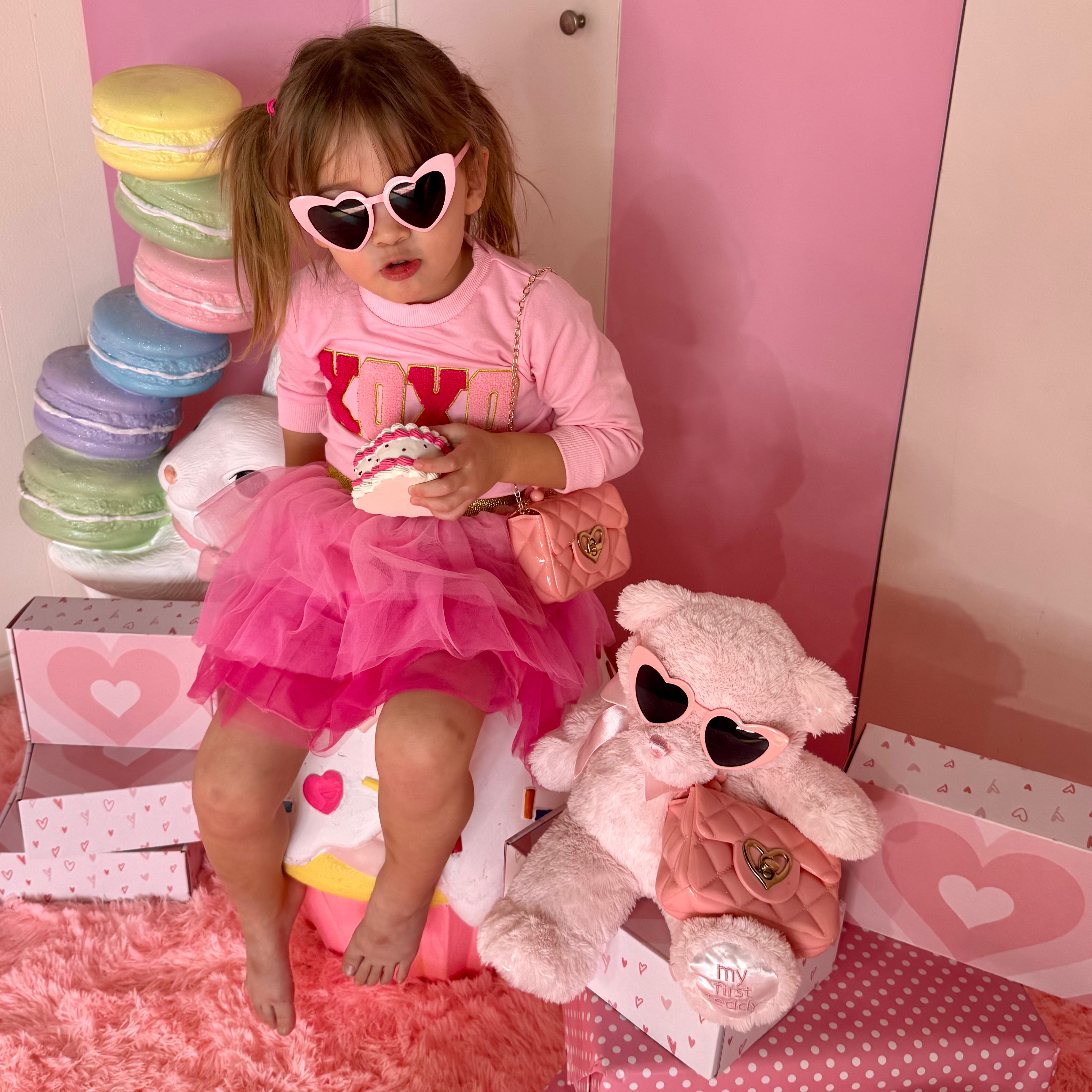 Sweetheart Toddler Purse (Ages 1-3) | Baby Purse For Little Girls & Sunglasses Gift Set