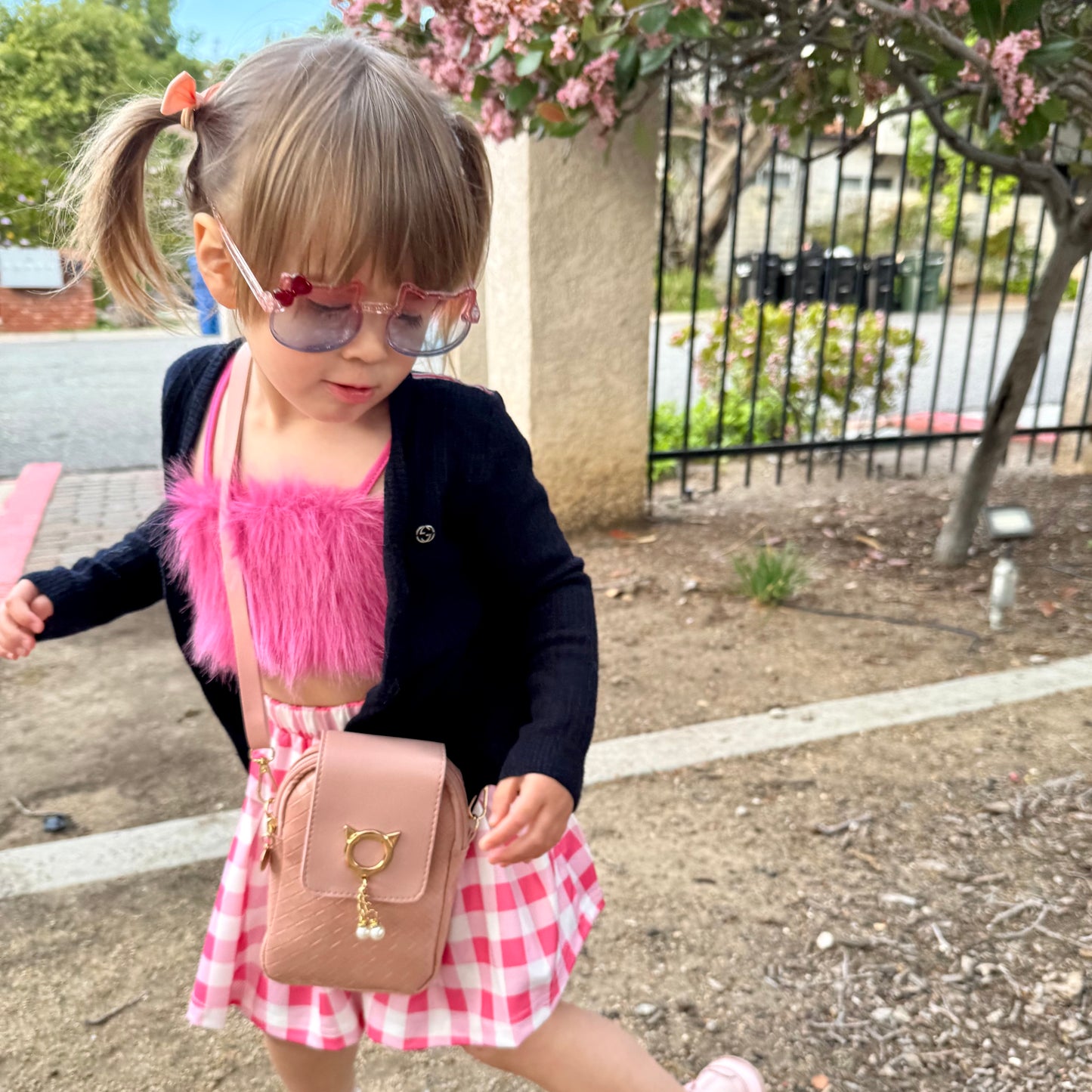 Cat Purse For Girls 4-6 with Cat Shaped Sunglasses & Gift Box | Little Girl Purse | Girls Crossbody Bag | Kids Purse For 3 4 5 6 7 8 Year Old