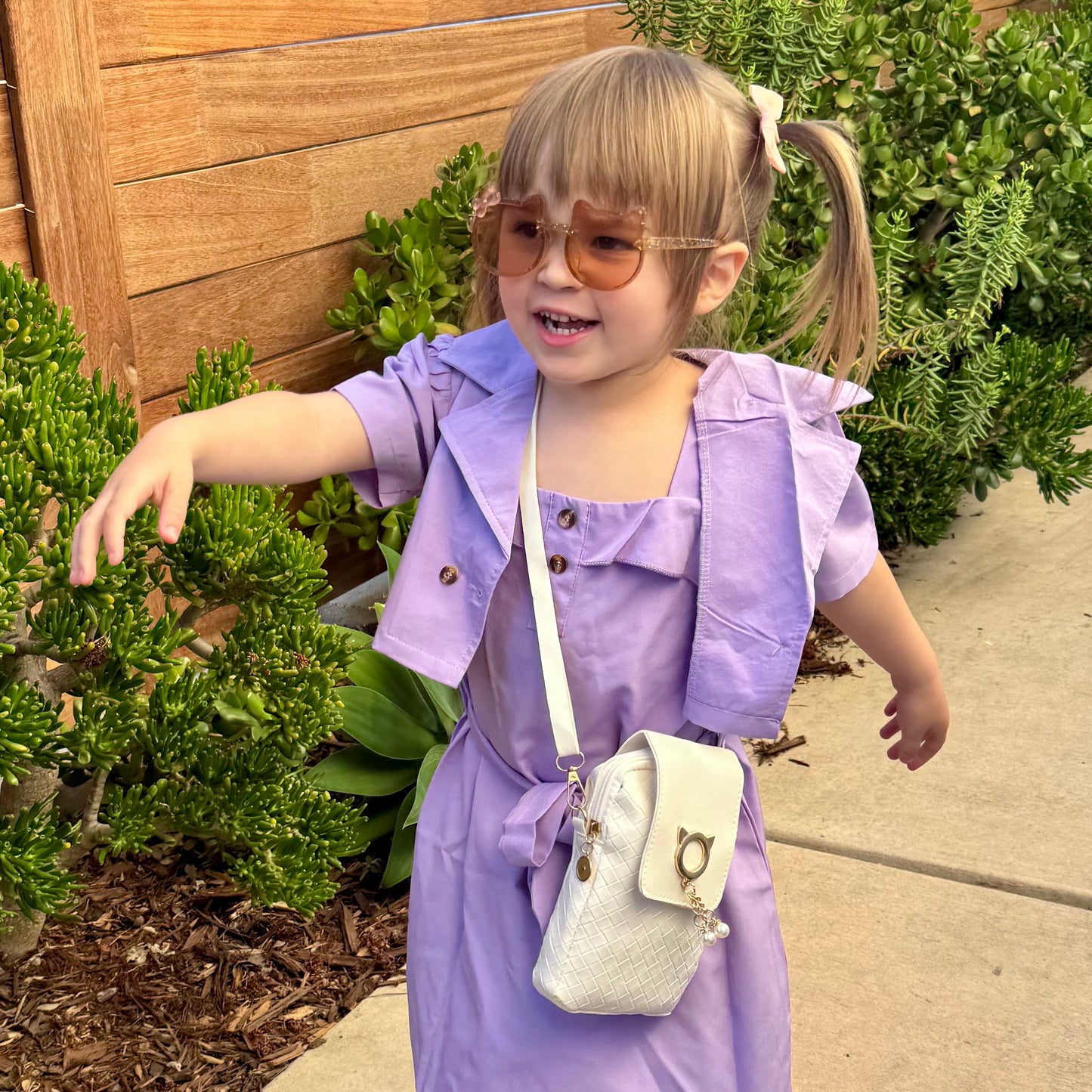 Cat Purse For Girls 4-6 with Cat Shaped Sunglasses & Gift Box | Little Girl Purse | Girls Crossbody Bag | Kids Purse For 3 4 5 6 7 8 Year Old