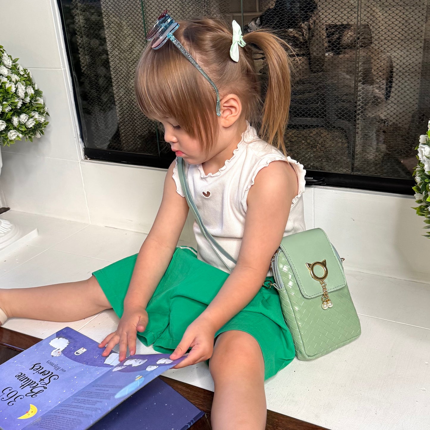 Cat Purse For Girls 4-6 with Cat Shaped Sunglasses & Gift Box | Little Girl Purse | Girls Crossbody Bag | Kids Purse For 3 4 5 6 7 8 Year Old