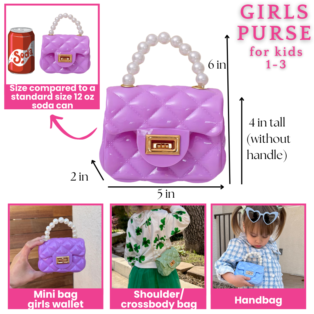 Toddler Purse For 1 2 3 Year Old with Sunglasses & Gift Box | Little Girl Purse Handbag Kids Shoulder Bag Baby Purse For Toddlers 1-3 