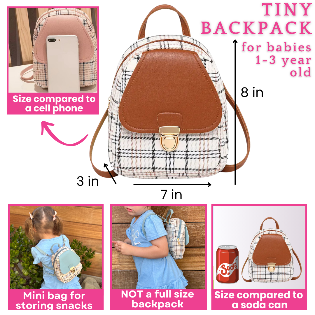 Toddler Girl Mini Backpack for Ages 1–3 with Gift Box